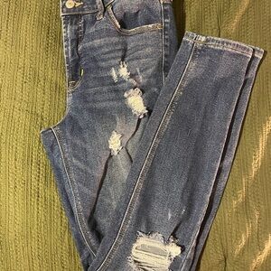 Old Navy Blue Rockstar Super Skinny Jeans